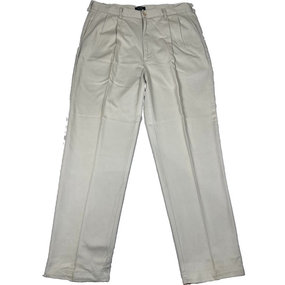 Lauren Ralph Lauren Men's 38x32 Khaki Cotton Dress Chino Pants Stained Trousers